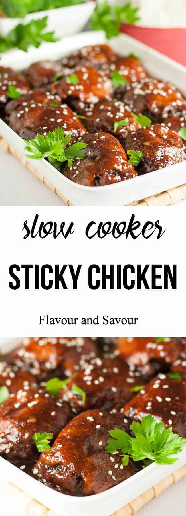 Crock-Pot Sticky Chicken - Flavour and Savour