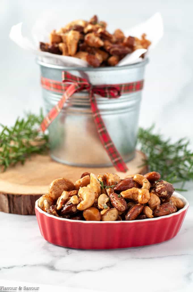 Sweet and Spicy Rosemary Nuts - Flavour and Savour