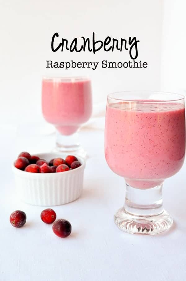 Cranberry-Raspberry Hemp Seed Smoothie - Flavour And Savour