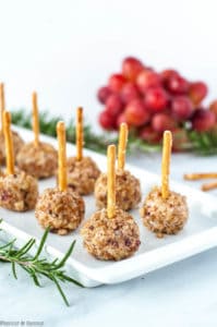 Mini Cheese Balls on a Stick-Fun Finger Food - Flavour and Savour