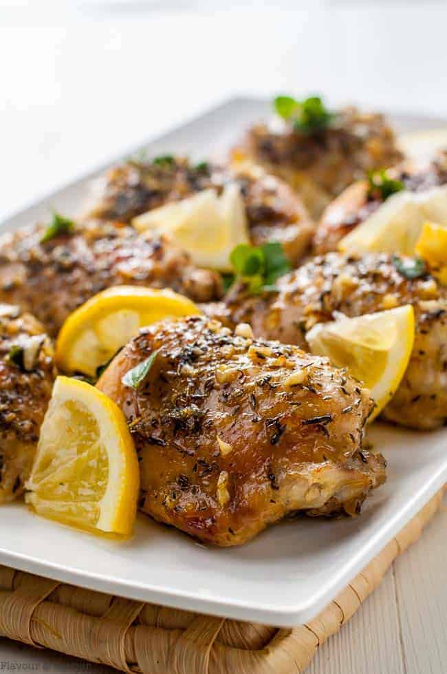 Easy Baked Lemon Chicken - Flavour and Savour