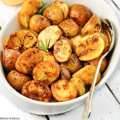 Crispy Lemon Oven-Roasted Potatoes - Flavour and Savour