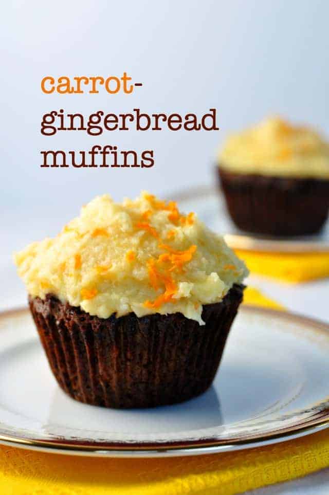 Paleo Carrot-Ginger Muffins and Coconut Butter Icing - Flavour and Savour