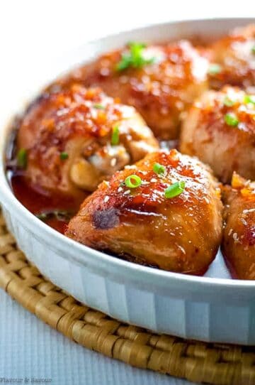 Asian Glazed Garlic Chicken - Flavour and Savour