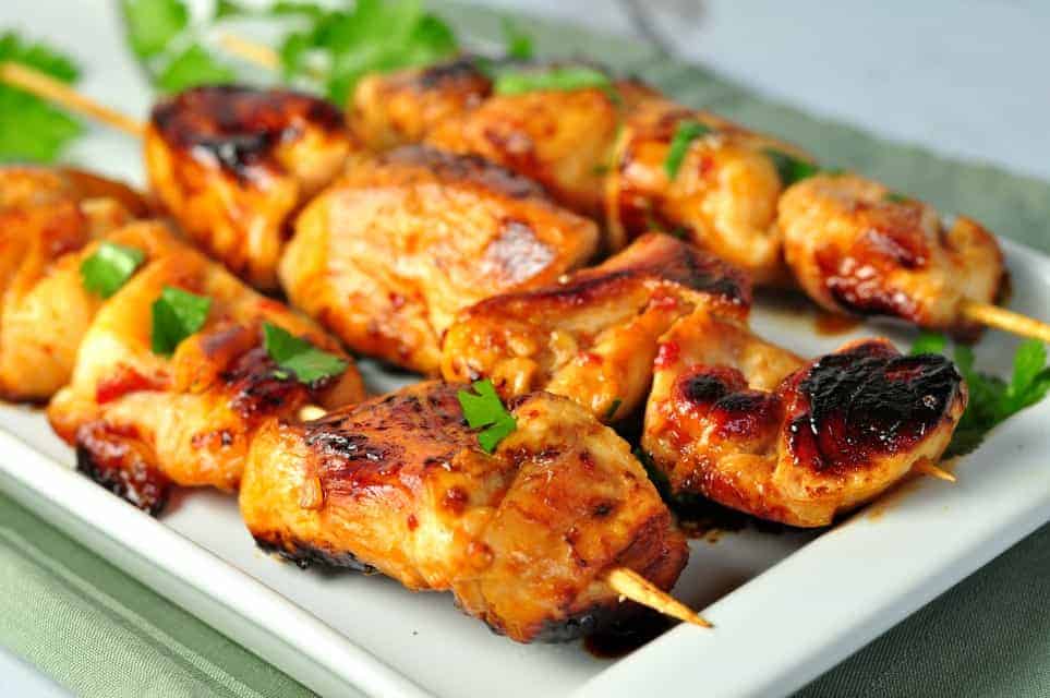Easy Thai Chicken Skewers - Flavour and Savour