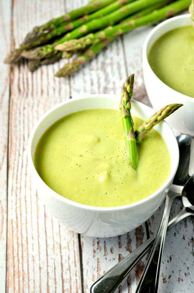 Dairy-Free Creamy Asparagus Soup - Flavour and Savour