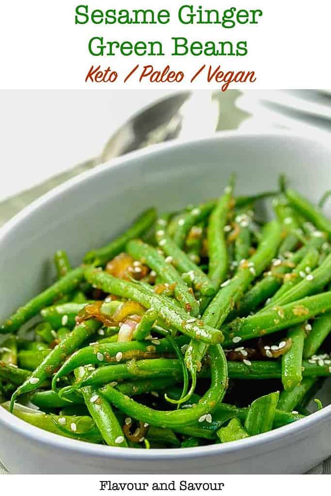 Sesame Ginger Green Beans - Flavour and Savour