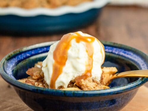 Apple Crisp Recipe with Bourbon - Striped Spatula