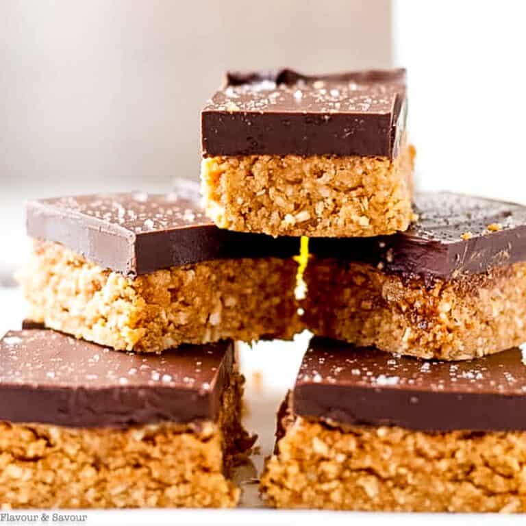 No-Bake Chocolate Peanut Butter Bars - Flavour and Savour