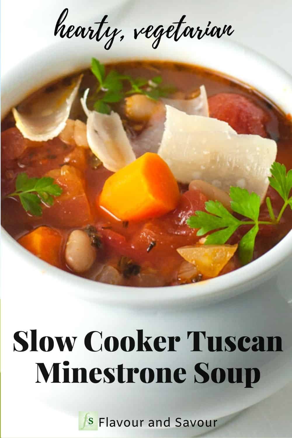 One-Pot Healthy Tuscan Minestrone Soup - Flavour and Savour