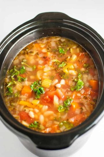 One-Pot Healthy Tuscan Minestrone Soup - Flavour and Savour