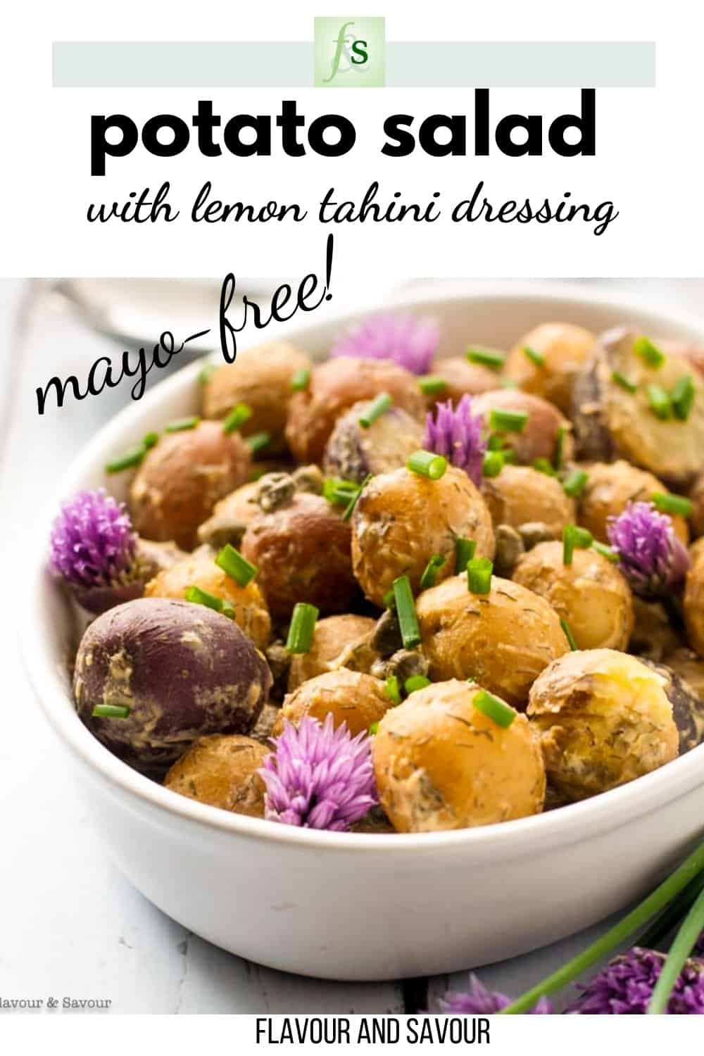 Springtime Potato Salad with Lemon Tahini Dressing