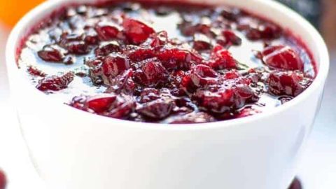 Spiced Cranberry Orange Sauce With Triple Sec Flavour And Savour