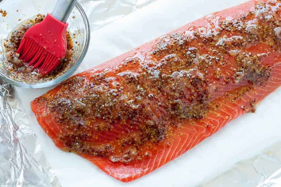 Honey Dijon Glazed Salmon In Foil Flavour And Savour