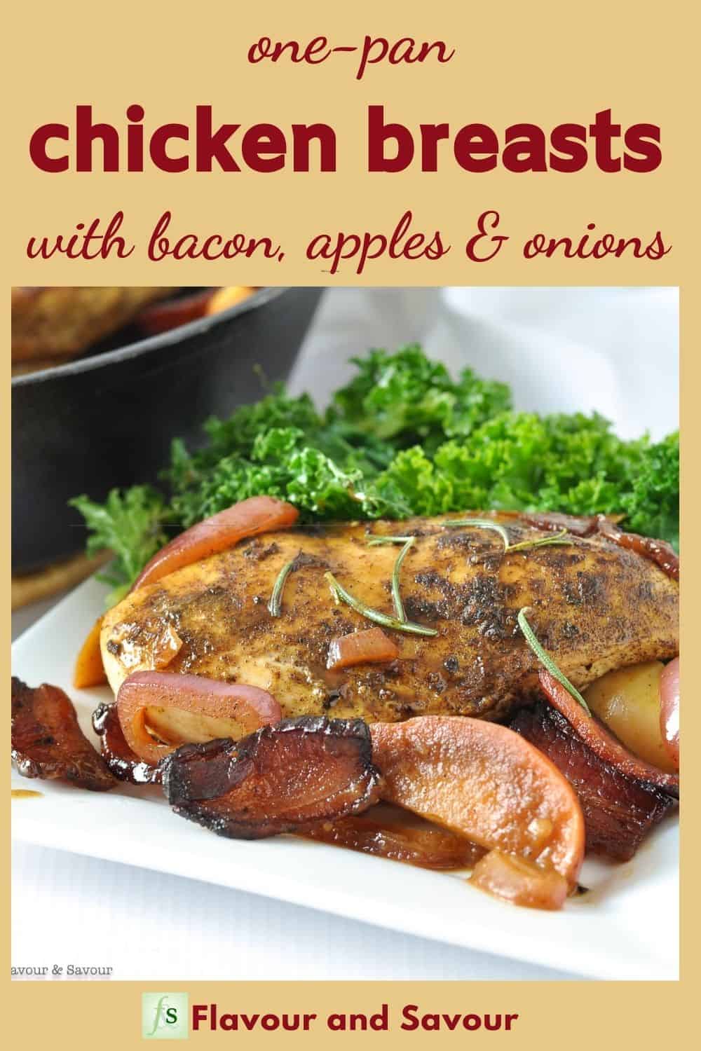 One-Pan Spiced Chicken with Apples and Bacon - Flavour and Savour