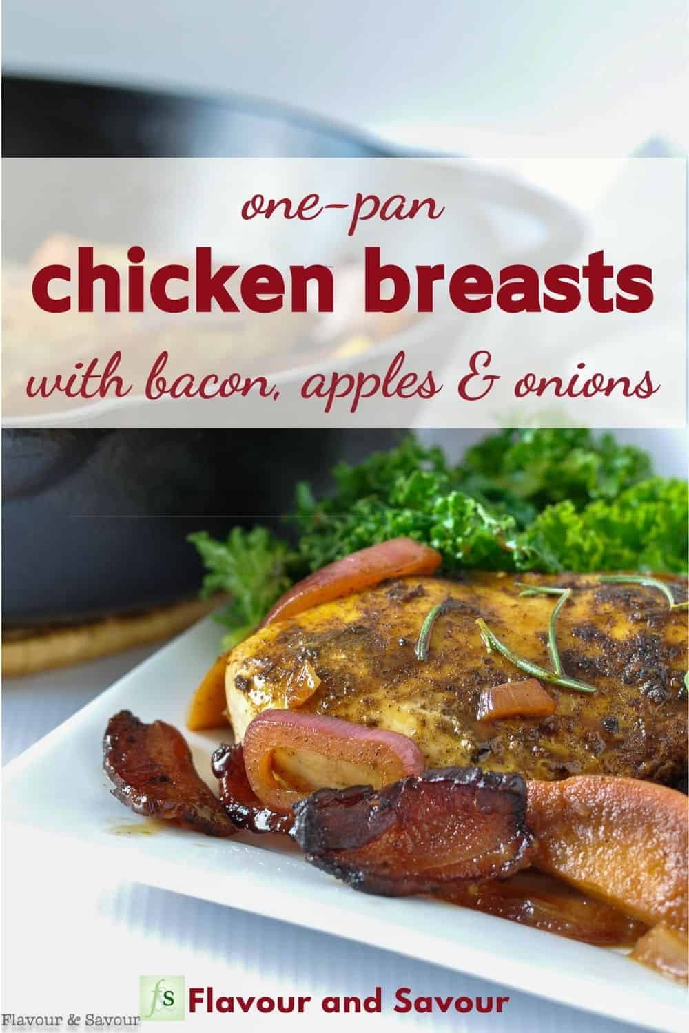 One-Pan Spiced Chicken with Apples and Bacon - Flavour and Savour
