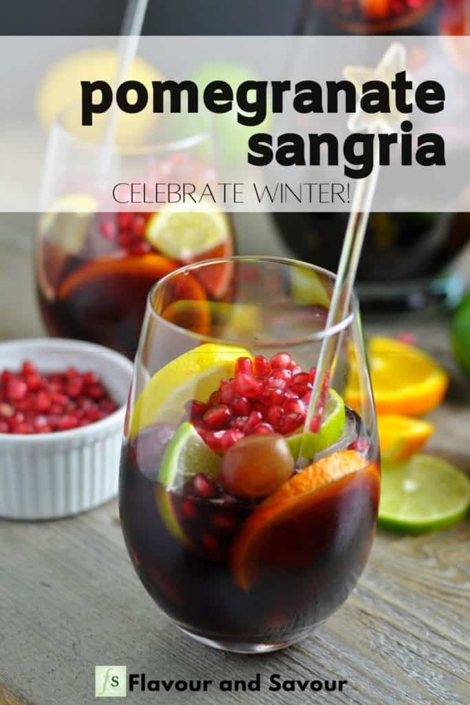 Winter Sangria with citrus & pomegranate