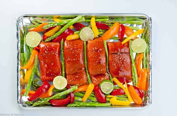 Thai Chili Sheet Pan Salmon - Flavour and Savour