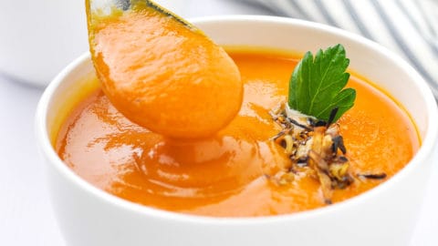 Carrot Ginger Soup with Maple Yogurt - Making Thyme for Health