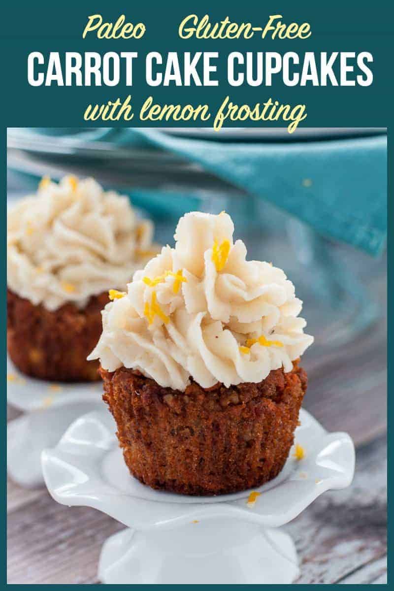 Paleo Carrot Cake Cupcakes with Coconut Butter Frosting