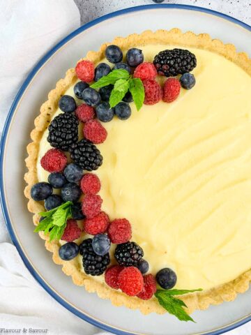 Gluten-Free Lemon Curd Tart - Flavour and Savour