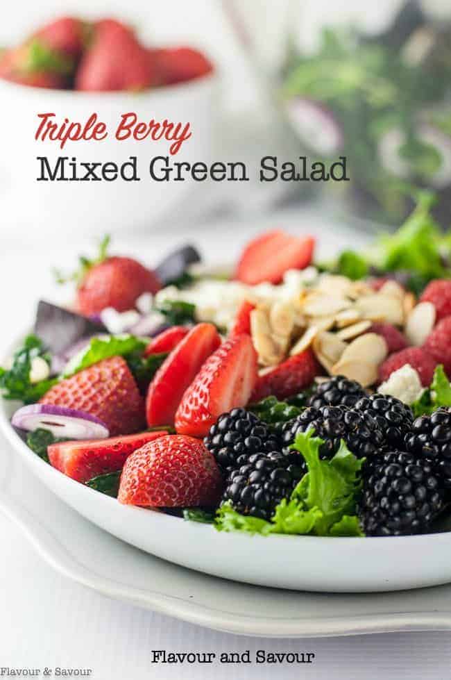 Mixed Green Salad with Berries - Flavour and Savour
