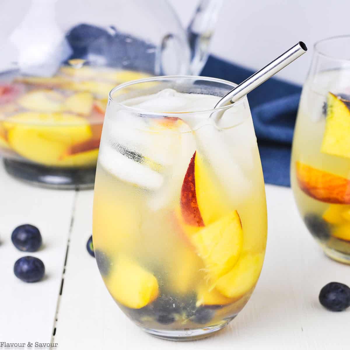 Peach Rose Sangria - Whole and Heavenly Oven