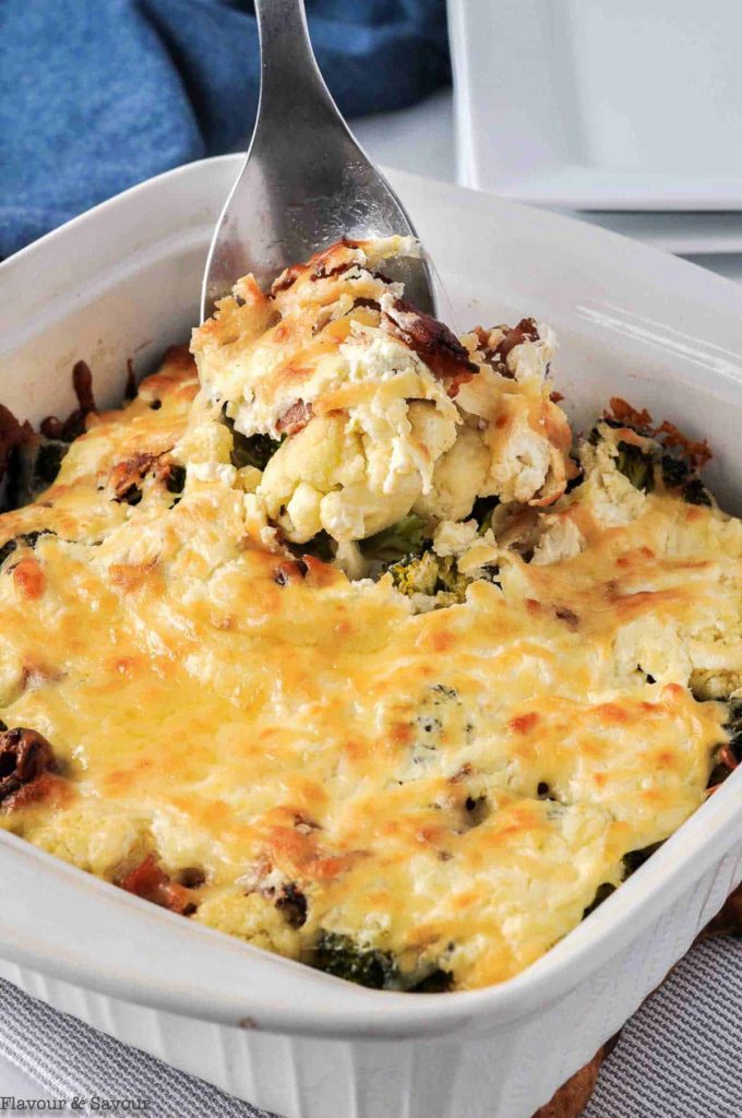 cheesy-broccoli-cauliflower-casserole-with-bacon-flavour-and-savour