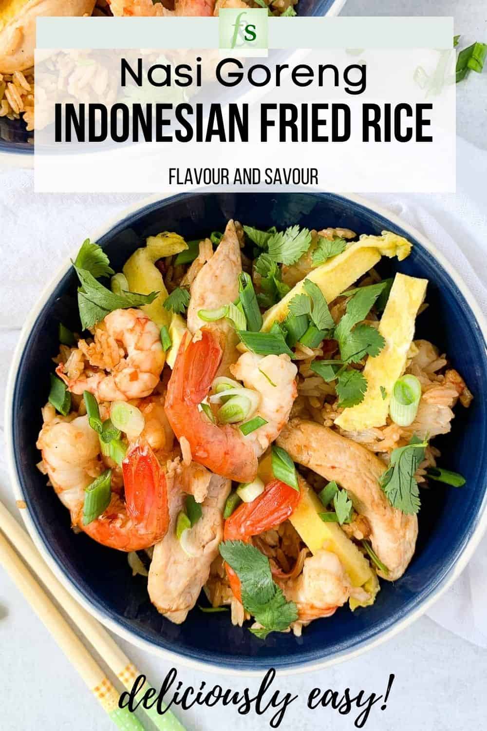 Quick Indonesian Fried Rice (Nasi Goreng) - Flavour and Savour