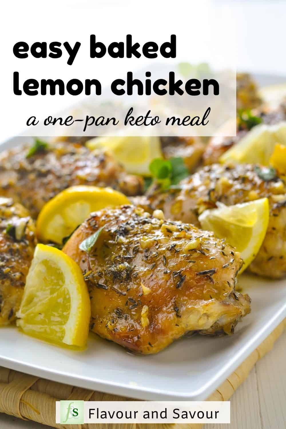 Easy Baked Lemon Chicken - Keto - Flavour and Savour