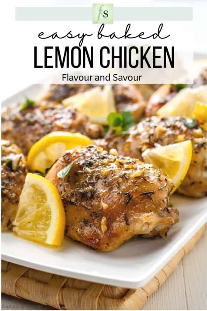 Baked Lemon Chicken - Dinner at the Zoo