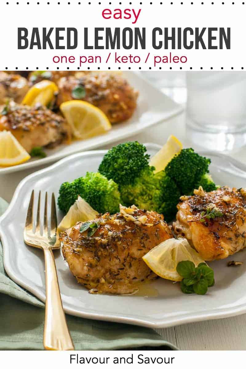 Easy Baked Lemon Chicken - Keto - Flavour and Savour