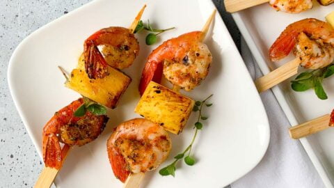 Cajun shrimp outlet skewers