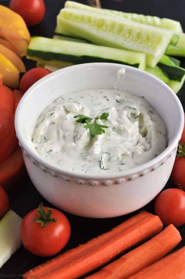 Herbed Feta Dip with Lemon - Flavour and Savour