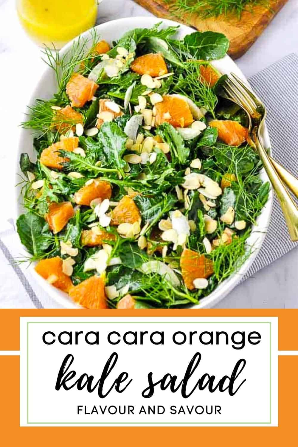 Kale and Cara Cara Orange Salad - Flavour and Savour