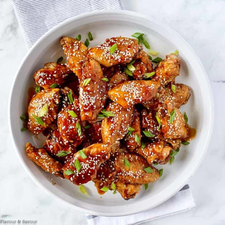 Air Fryer Teriyaki Chicken Wings - Flavour And Savour