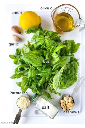 5-Minute Basil Cashew Pesto - Flavour and Savour