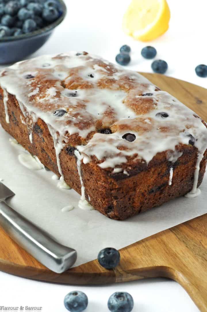 Almond Flour Blueberry Banana Bread - Flavour and Savour