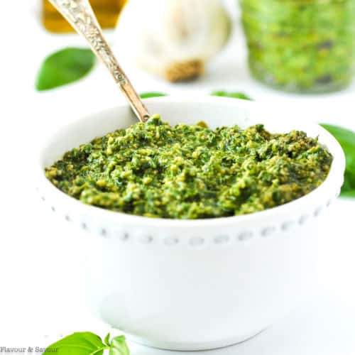 5-Minute Basil Cashew Pesto - Flavour and Savour