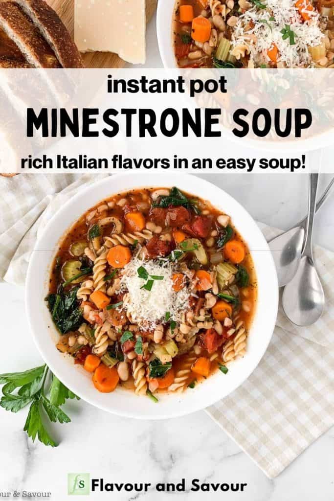 Easy Instant Pot Minestrone Soup Gluten Free Flavour and Savour