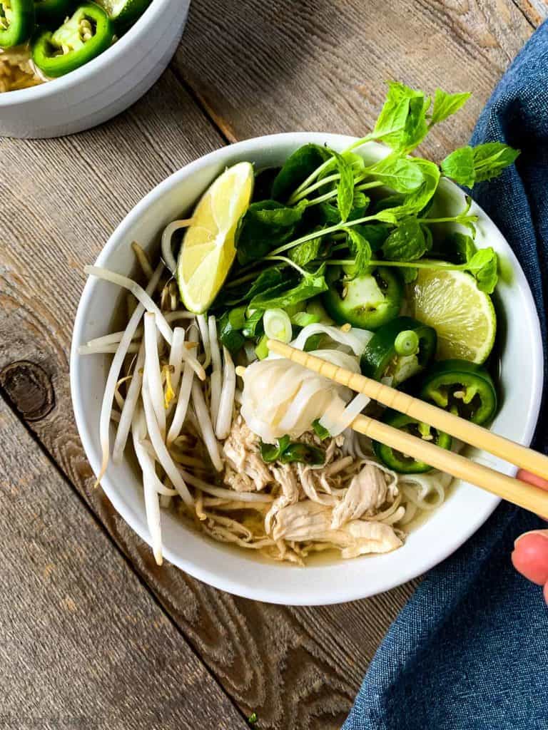 Instant Pot Chicken Pho (Pho Ga) - Flavour and Savour