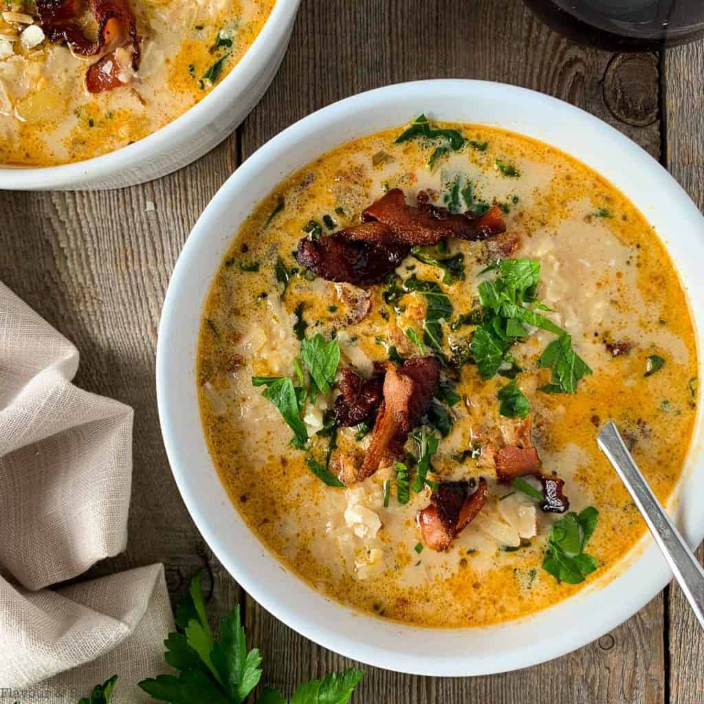 Instant Pot Tuscan Soup (Zuppa Toscana) - Flavour And Savour