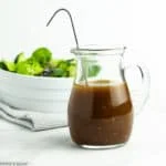 Maple Balsamic Dressing with a salad.