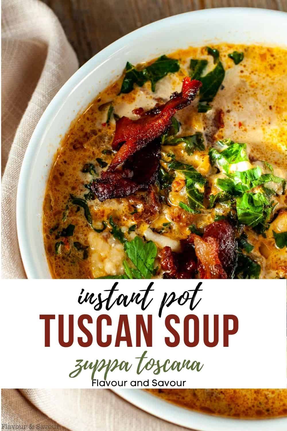 Instant Pot Tuscan Soup Zuppa Toscana Flavour And Savour 7856