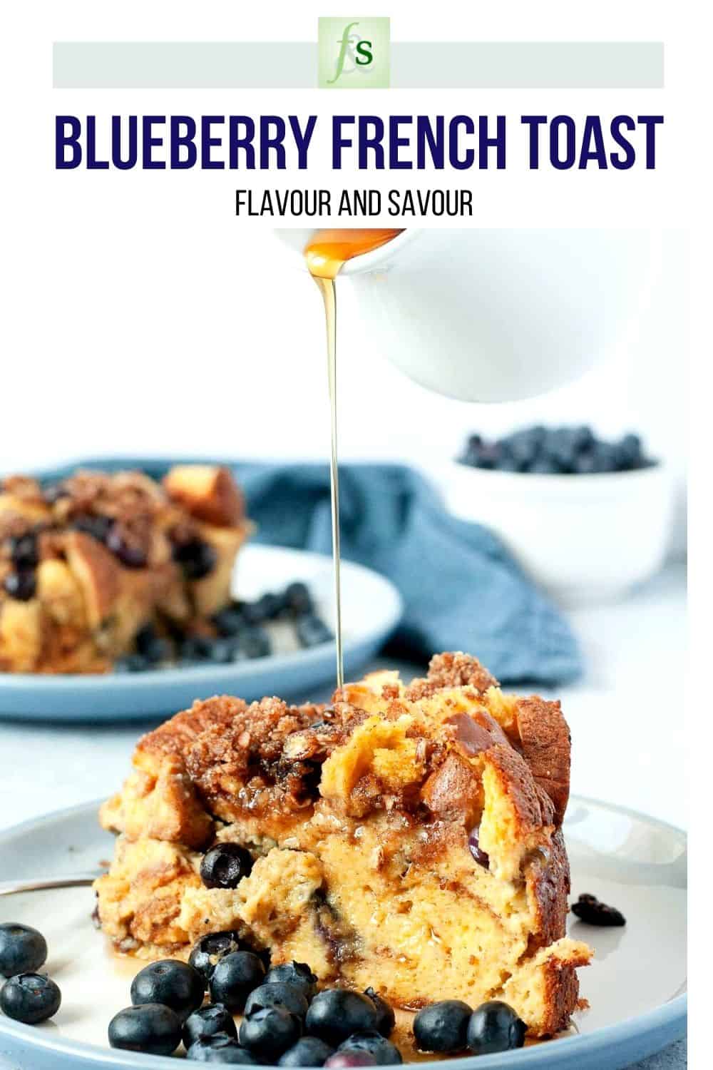 Slow Cooker Blueberry French Toast - Flavour and Savour