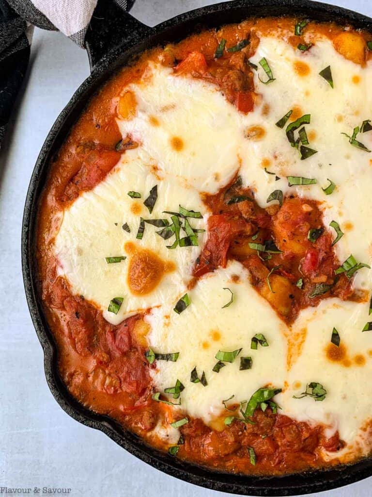 Cheesy Tomato Gnocchi Bake (no boil) - Flavour and Savour