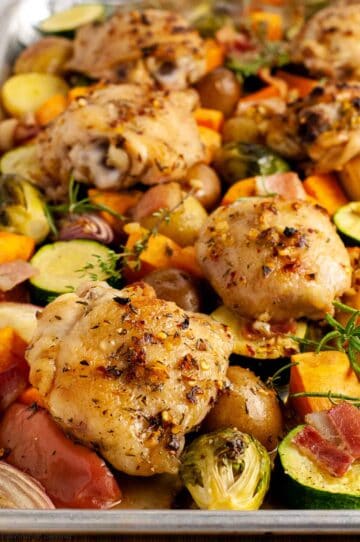 Sheet Pan Chicken and Roasted Harvest Vegetables - Flavour and Savour