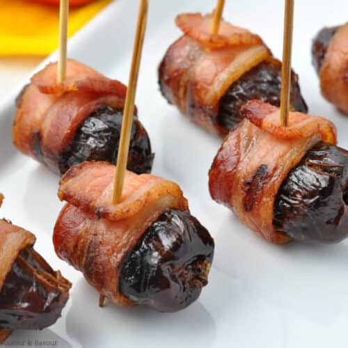 Bacon-Wrapped Dates in the Microwave