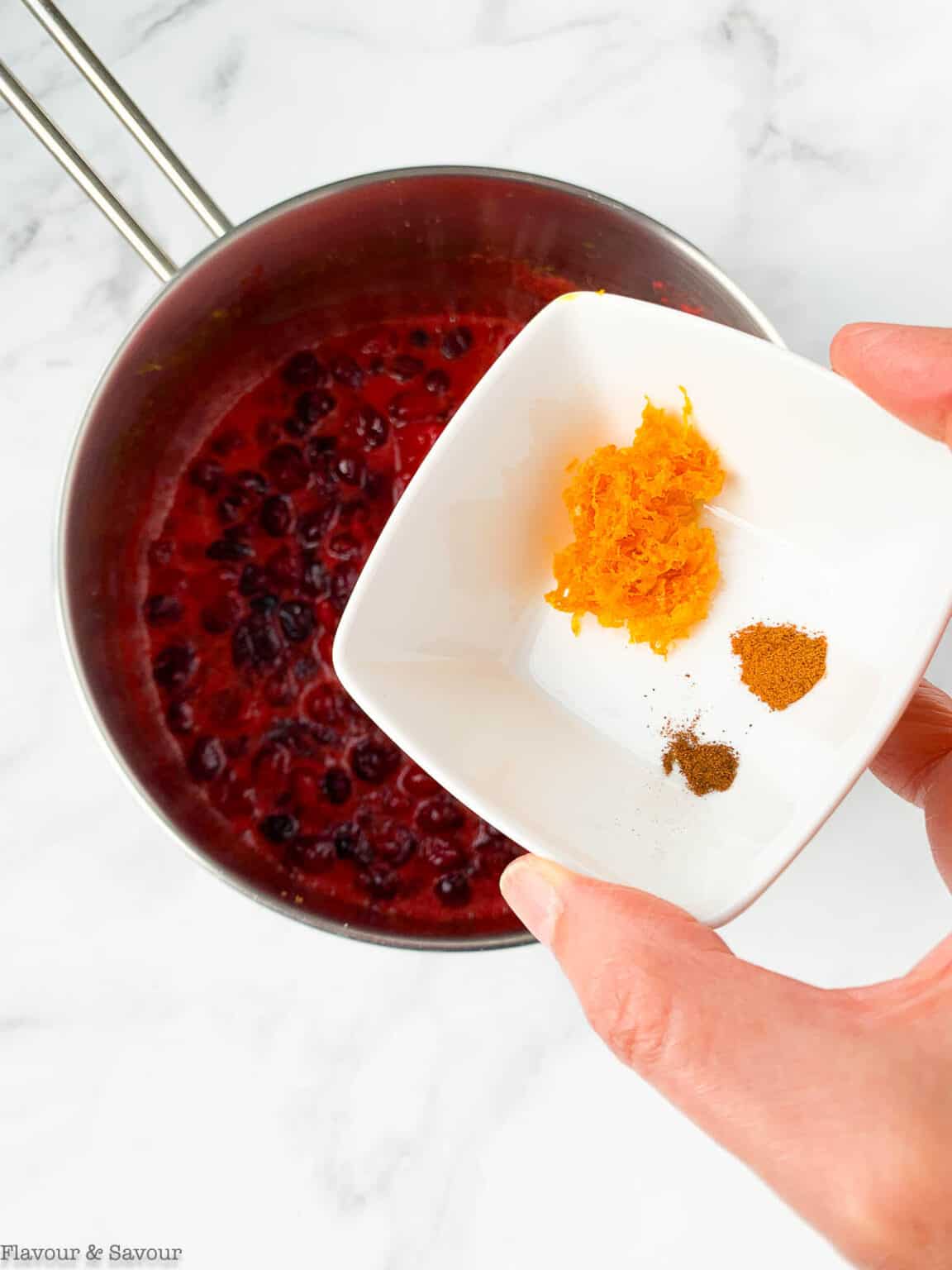 Spiced Cranberry Orange Sauce with Triple Sec - Flavour and Savour