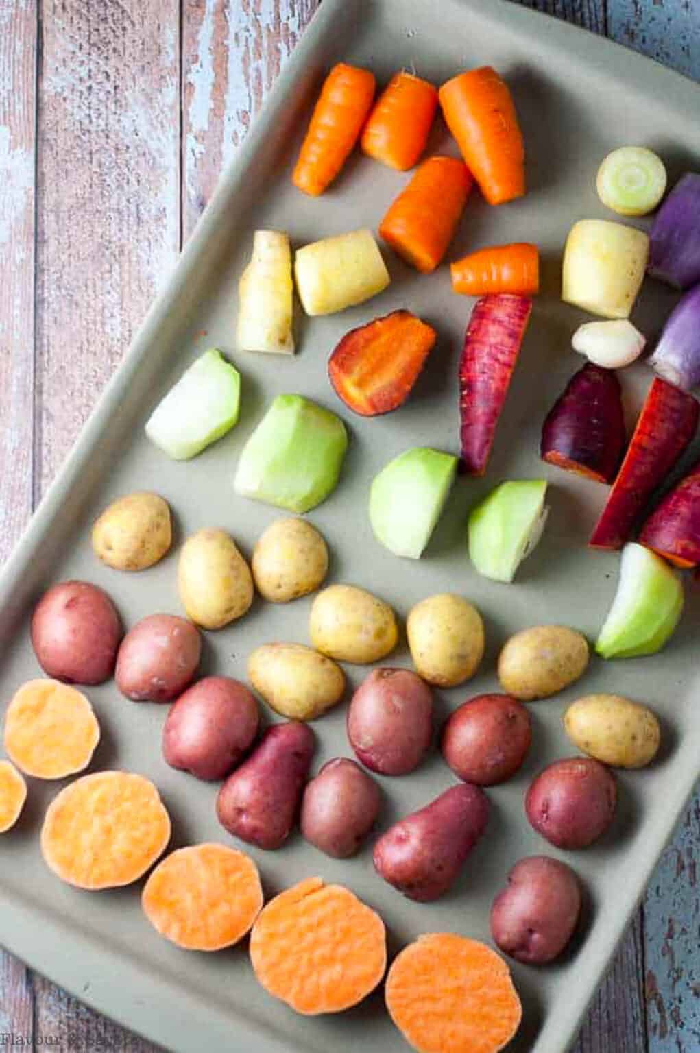 Apple Cider Roasted Root Vegetables - Flavour and Savour